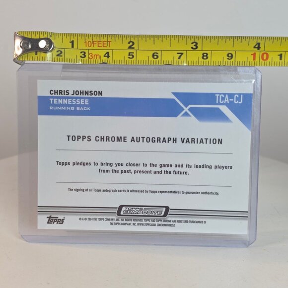 Chris Johnson Topps Chrome Certified Autograph Variation 111/199 Tennessee Titan - Picture 6 of 10